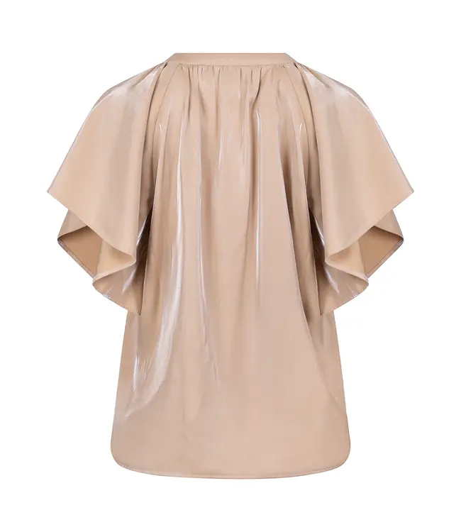 NKS01131-Sand  Taylor Top Shiny
