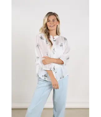 NUKUS NKS02175-Offwhite/Silver  Lynn Blouse Paillet