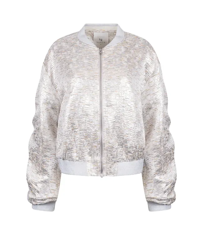 NKS13096-SIlver/Camel  Babette Bomber