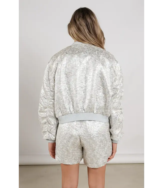 NKS13096-SIlver/Camel  Babette Bomber