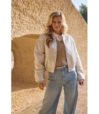 NUKUS NKS13096-SIlver/Camel  Babette Bomber