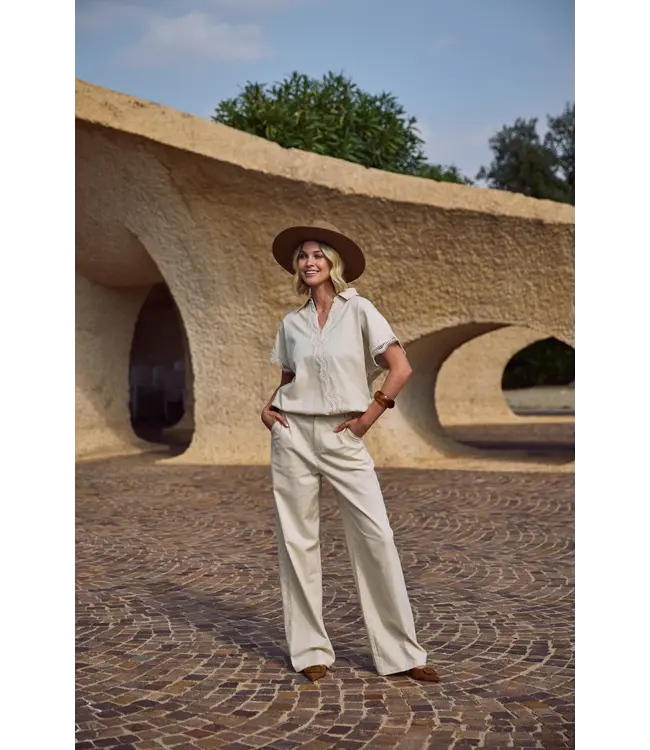 NKS09080-Sand  Eline Pants