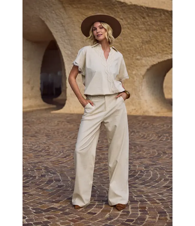 NKS09080-Sand  Eline Pants