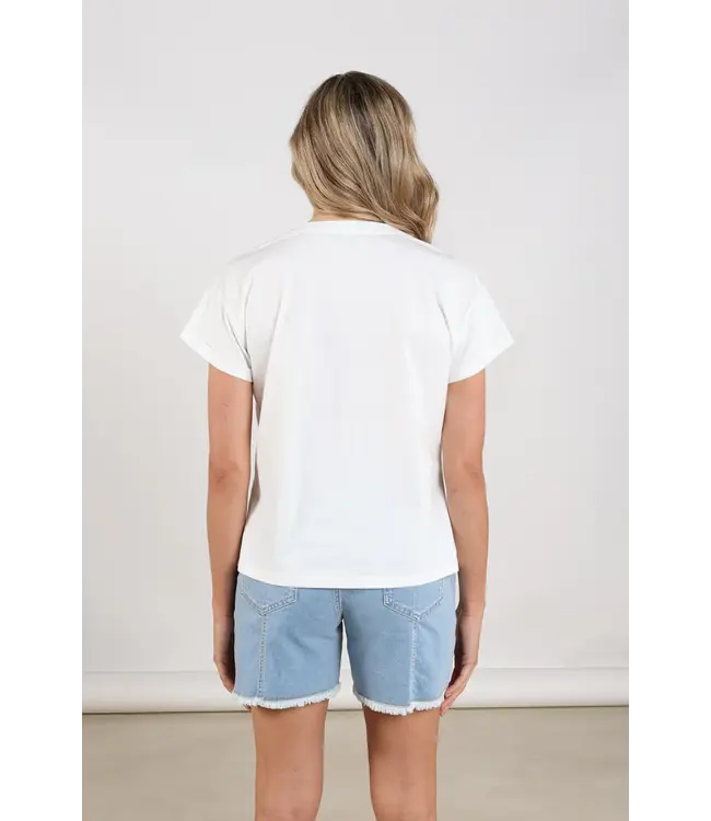 NKS04018-Offwhite/Cloudy  Rowena Shirt