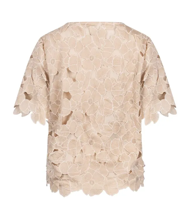 NKS01181-Sand/Gold  Octavia Top Flower