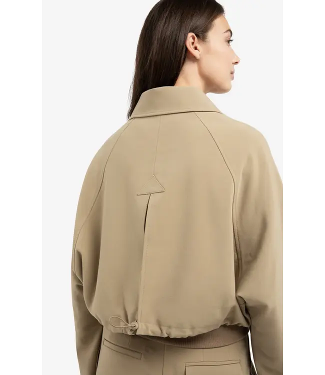 01-511046-602/99045  Short oversized jacket with ribbed hem