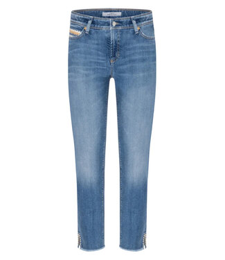 Cambio Piper denim Short superstretch MediumFringedHem