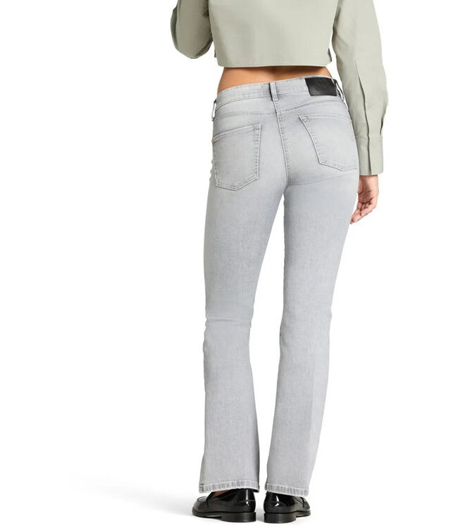 Paris flared denim superstretch GreyContrastedBleached