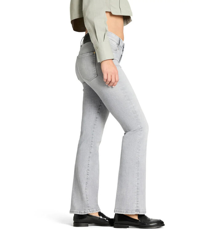 Paris flared denim superstretch GreyContrastedBleached