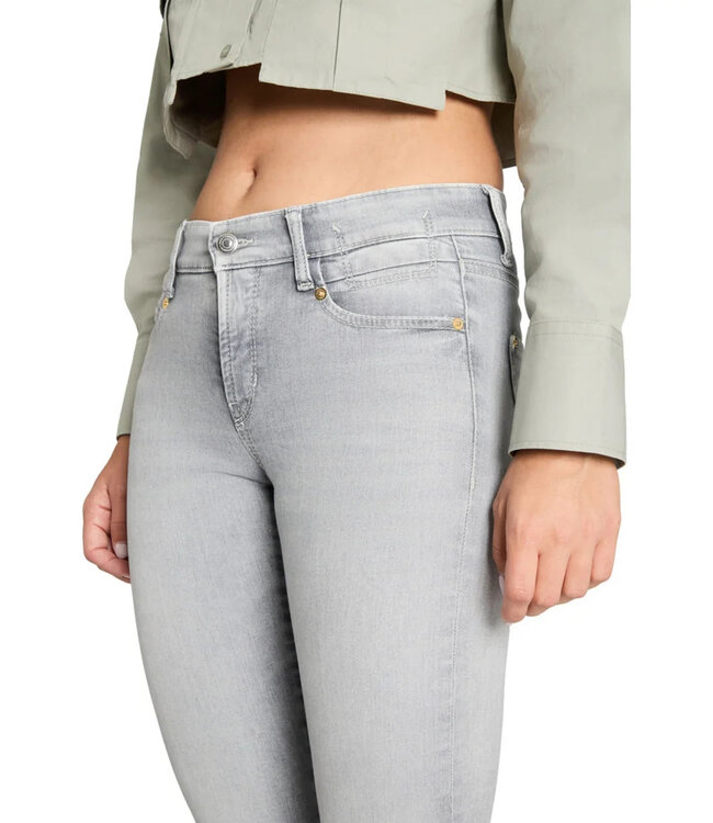 Paris flared denim superstretch GreyContrastedBleached