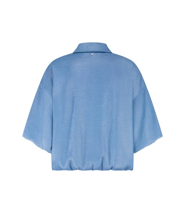 C08-19-801/005042-BreezyBlue  Balloon-Shaped Coated Jacket