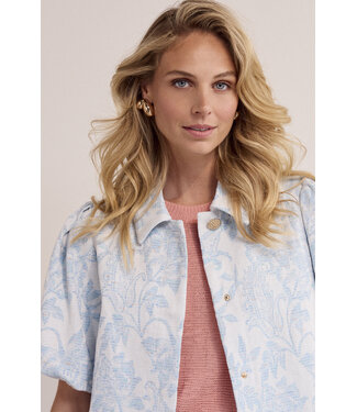 Tramontana C10-19-801/000043-LightBlueDenim  Denim Jacquard Jacket