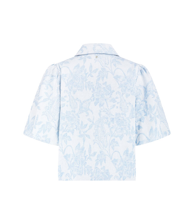 C10-19-801/000043-LightBlueDenim  Denim Jacquard Jacket