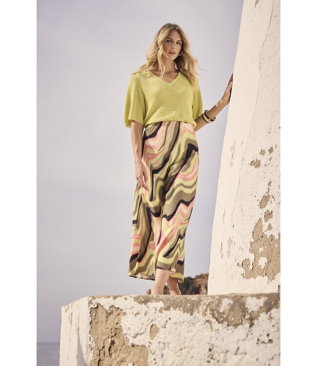 C18-19-201/099992-PrintMultiColours  Maxi Skirt Sunset Desert