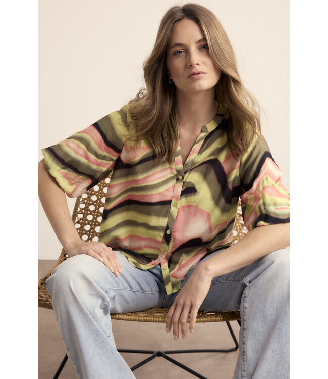 C18-19-301/099992-PrintMultiColours  Blouse Sunset Desert
