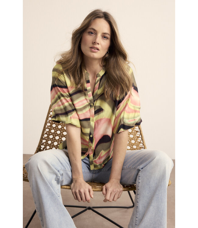 C18-19-301/099992-PrintMultiColours  Blouse Sunset Desert