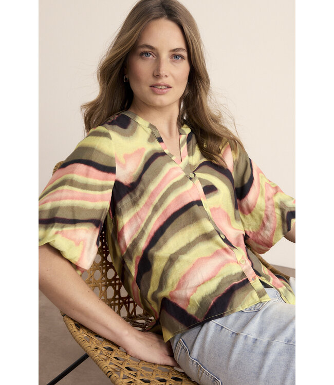 C18-19-301/099992-PrintMultiColours  Blouse Sunset Desert