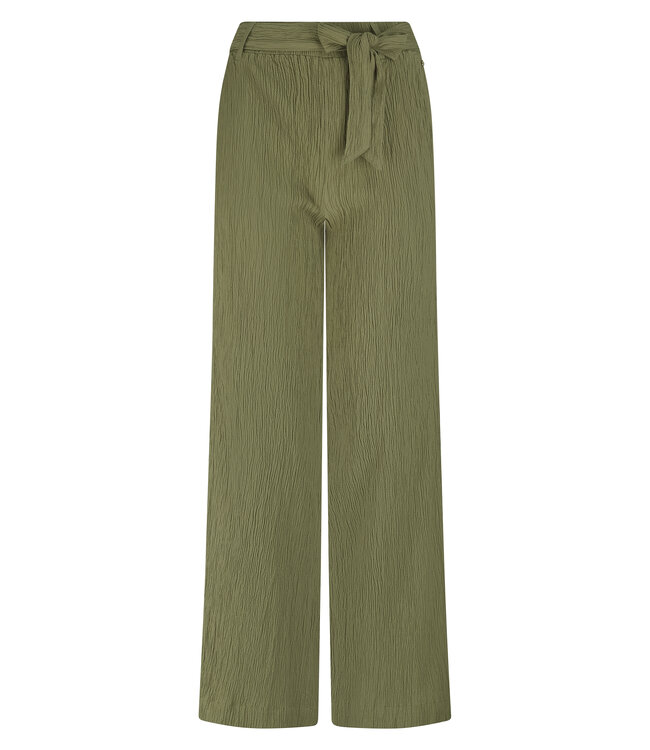 C30-19-101/006155-Aloe  Creased Wide-Leg Trousers