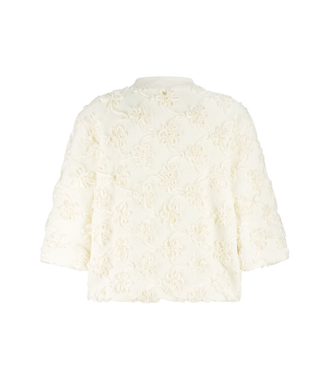 C42-19-801/006800-Stone  3D Flower Lace Jacket