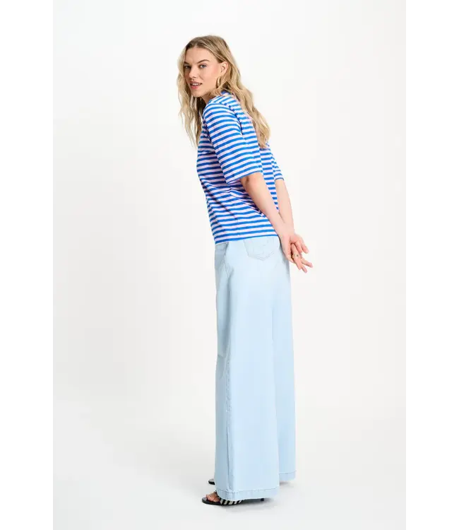 SP9531/MultiColour  TSHIRT - Stripe Blue Pink