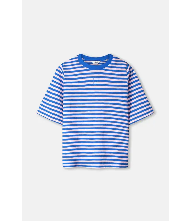 SP9531/MultiColour  TSHIRT - Stripe Blue Pink