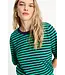 POM Amsterdam SP9532/MultiColour  TSHIRT - Stripe Green Blue