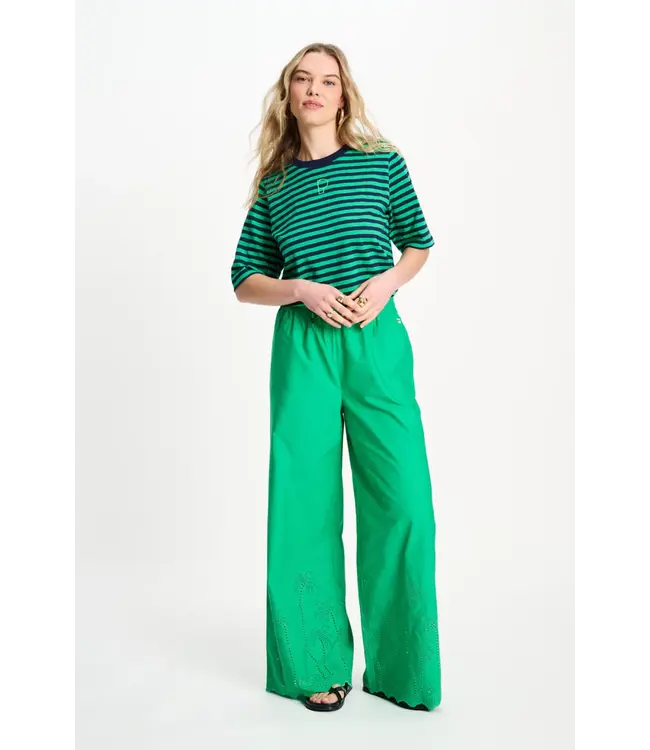 SP9532/MultiColour  TSHIRT - Stripe Green Blue