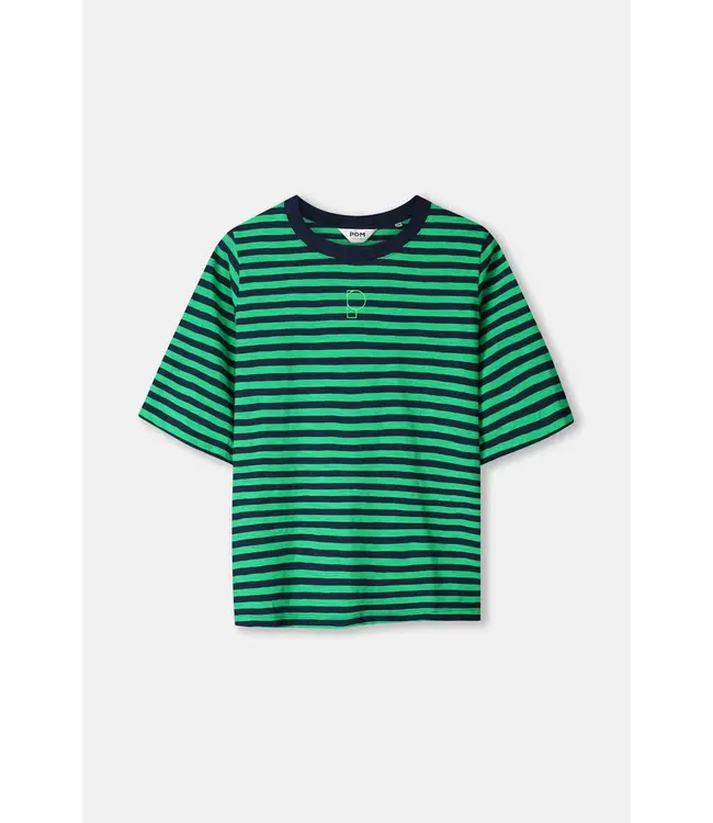 SP9532/MultiColour  TSHIRT - Stripe Green Blue
