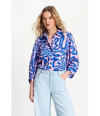 POM Amsterdam SP9648/MultiColour  BLOUSE - Waves Pink