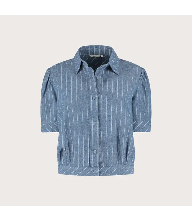 CR0368/BlueStripe  Philly blouse