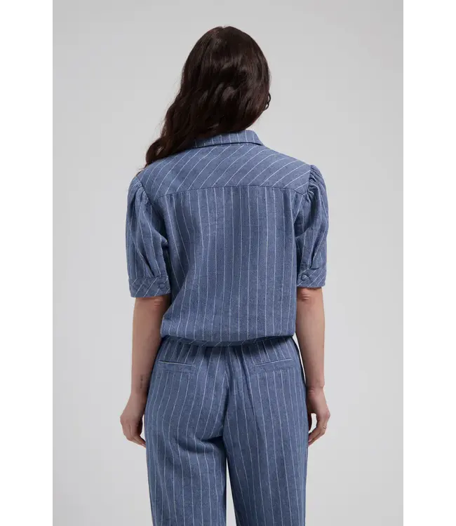 CR0368/BlueStripe  Philly blouse