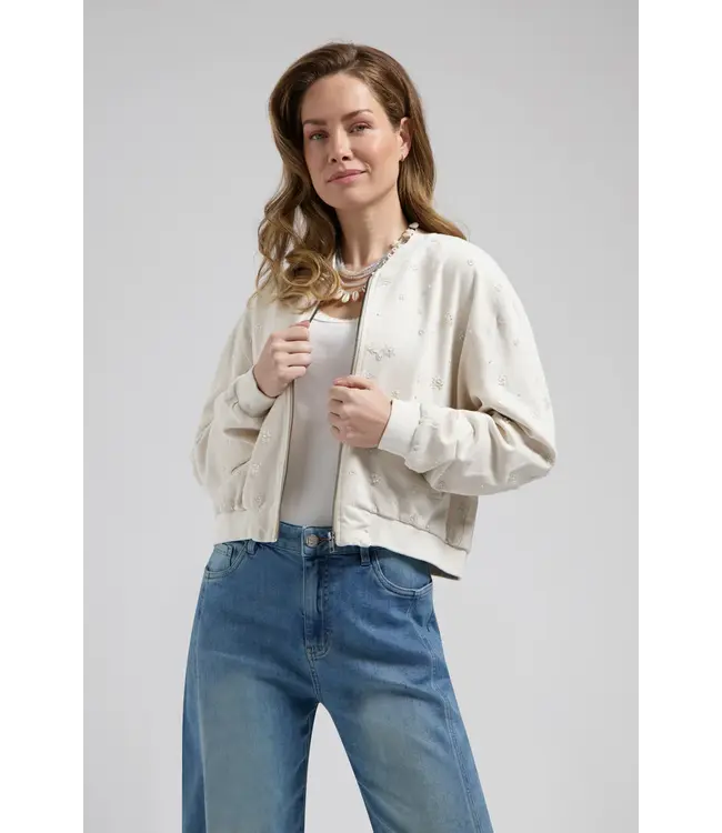 CR0387/White  Lola Bomberjacket