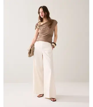 Summum Woman 4s2992-11816/000115-OffWhite  Trousers long Cotton stretch