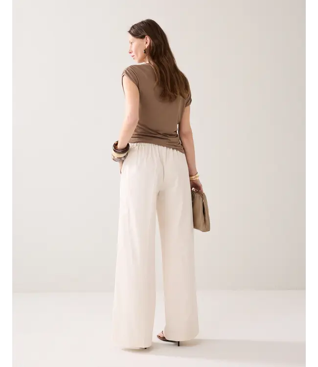 4s2992-11816/000115-OffWhite  Trousers long Cotton stretch