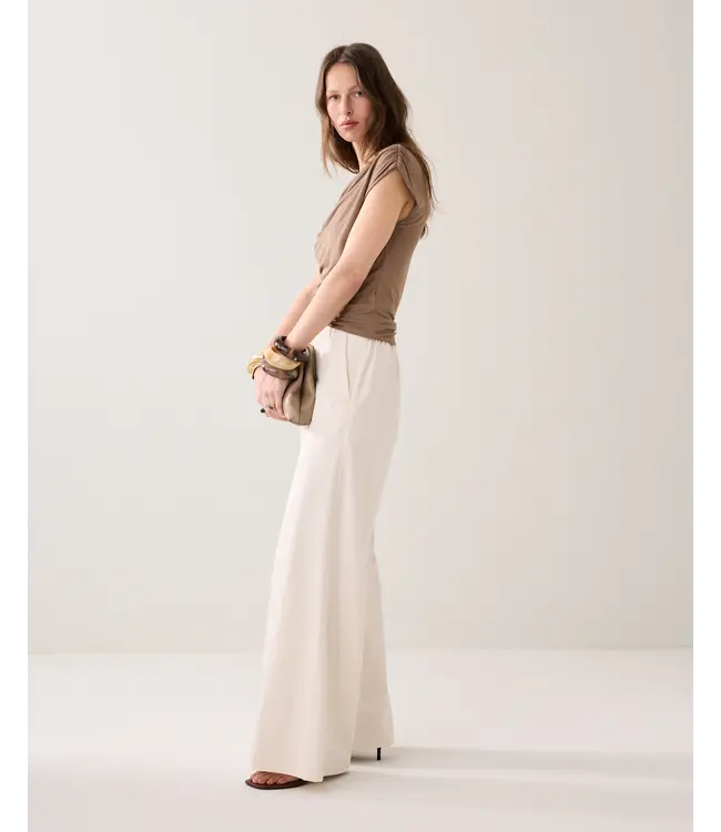 4s2992-11816/000115-OffWhite  Trousers long Cotton stretch