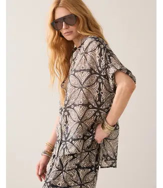 Summum Woman 2s3498-12447/000990-Black  Blouse Ethnic print