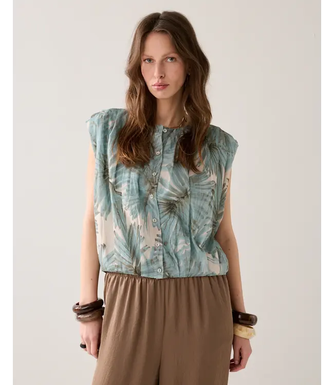 2s3494-12450/000431-GlacierBlue  Blouse sleeveless Flowers all over