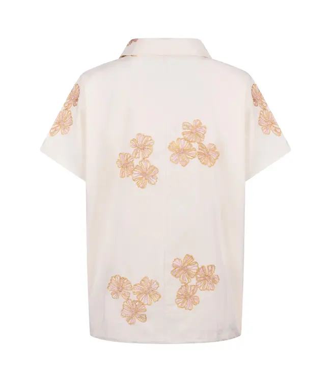 NKS01125-Offwhite/Blush  Daniek Top Embroidery