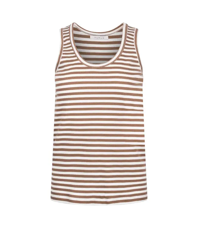 NKS01169-Offwhite/Fango  Steffie Singlet