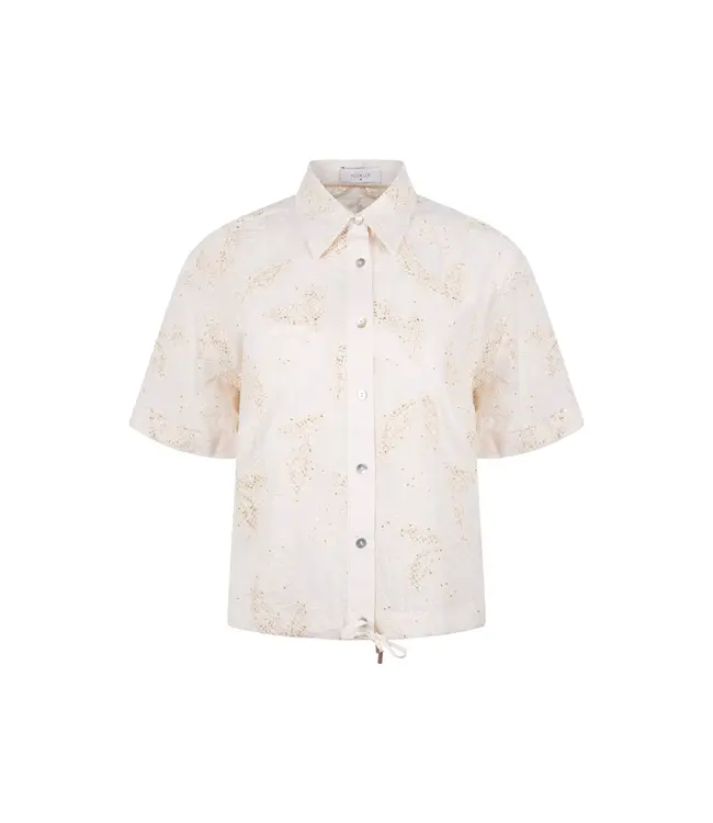 NKS02124-Sand  Leonora Blouse