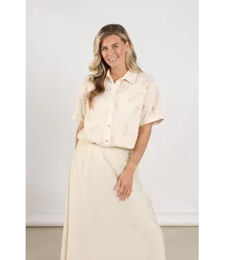 NUKUS NKS02124-Sand  Leonora Blouse