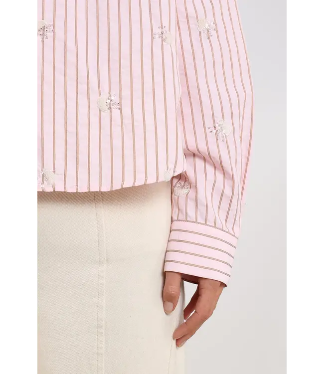 NKS02162-Blush  Nowi Blouse Stripe