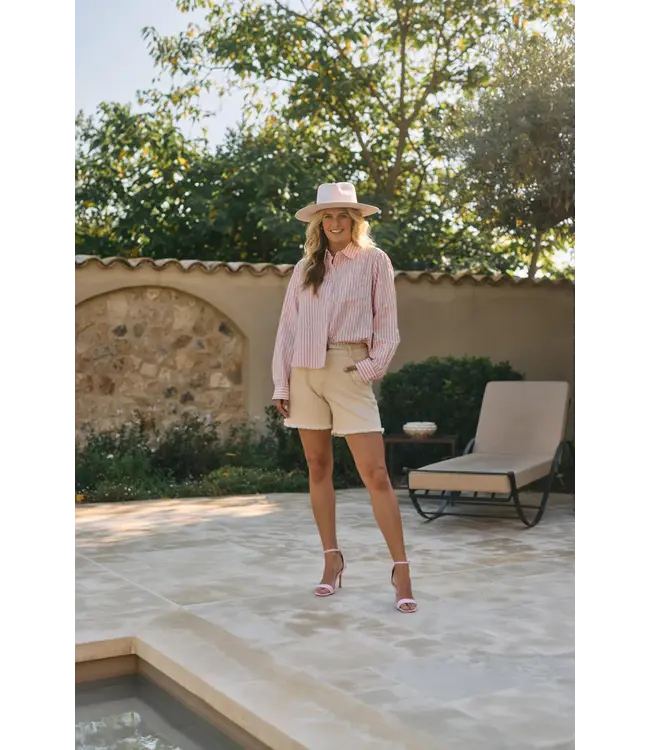 NKS02162-Blush  Nowi Blouse Stripe