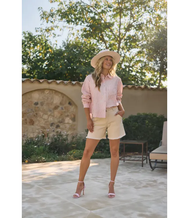 NKS02162-Blush  Nowi Blouse Stripe