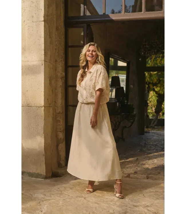 NKS10022-OffWhite  Floortje Skirt