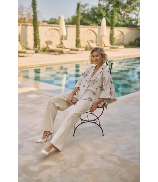 NKS11011-Sand  Bregje Blazer Paillet