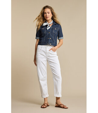 Red Button SRB4905/White  Caitlina Sidepatch White