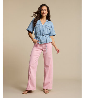 Red Button SRB4752/Blossom-L33  Claudette Slanted Seams Twill L33