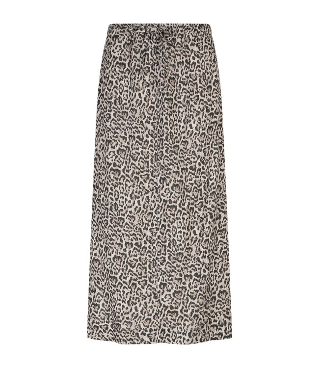 SRB4881/pebble  Indie Skirt Linen Leopard