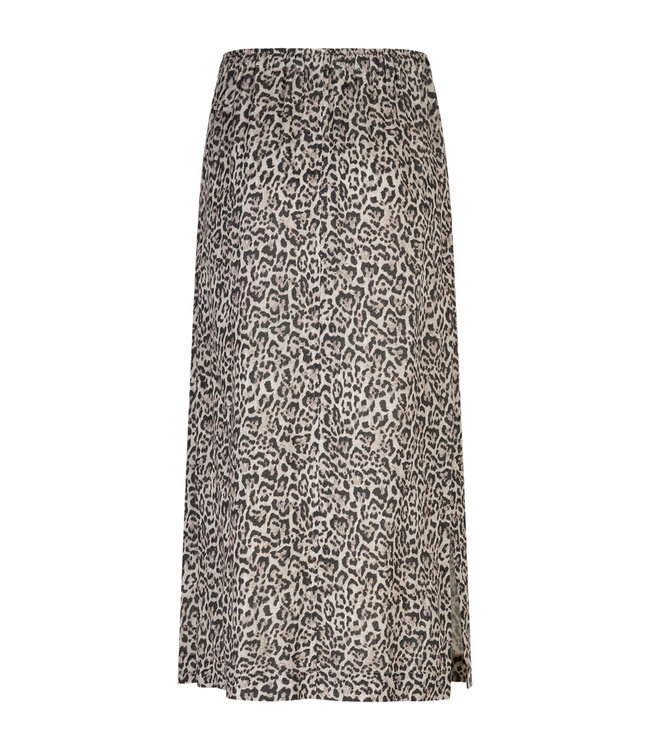 SRB4881/pebble  Indie Skirt Linen Leopard